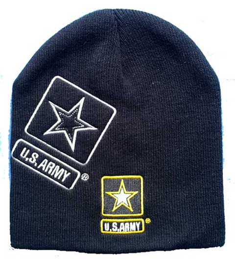Army Star w/ Army Star Shadow Beanie Official US Army Licensed Hat