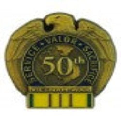 50th Anniversary Vietnam War with VN Service Ribbon(1 1/4 inch)