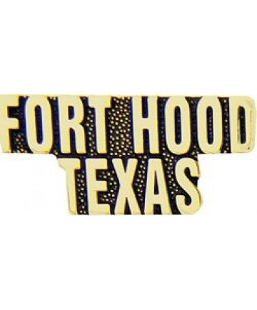 Fort Hood Texas Script Pin-(1 1/4 inch)