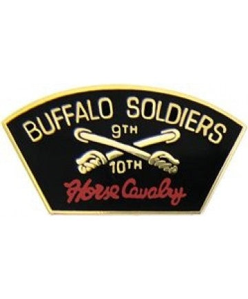 9th & 10th Buffalo Soldiers Horse Cavalry Pin - 14308 (1 1/8 inch)