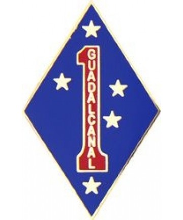 1st Marine Division Guadalcanal Pin  (1 1/4 inch)