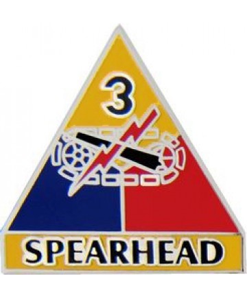 3rd Armored Division Spearhead Pin( 1 inch)