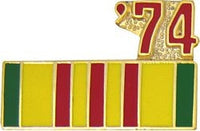 1974 Vietnam Veteran Ribbon Pin(7/8 inch)