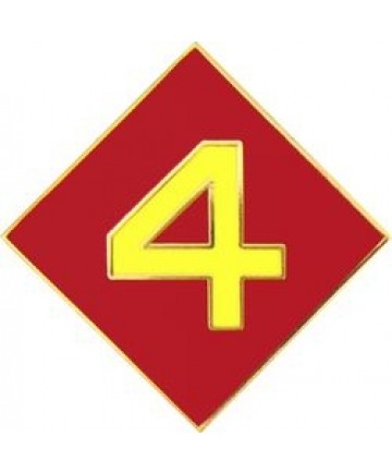 4th Marine Division Pin  (3/4 inch)