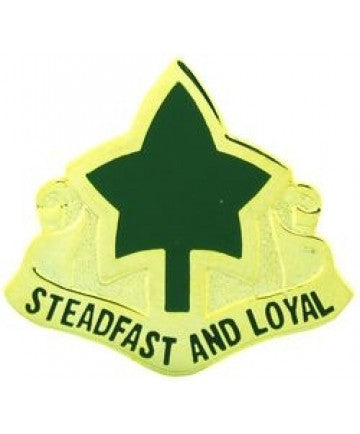 4th Infantry Division Steadfast and Loyal Pin -  (1 1/8 inch)