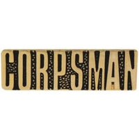 Corpsman Script Pin - 15110 (1 1/8 inch)