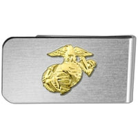 United States Marine Corp Eagle, Globe, & Anchor (EGA) Money Clip - GOLD -