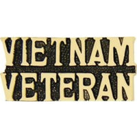 Vietnam Veteran Script Pin(1 1/4inch)