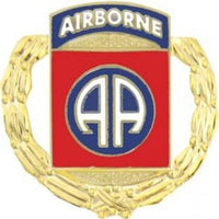 82nd Airborne Division with Wreath Pin - 15839 (1 1/8 inch)