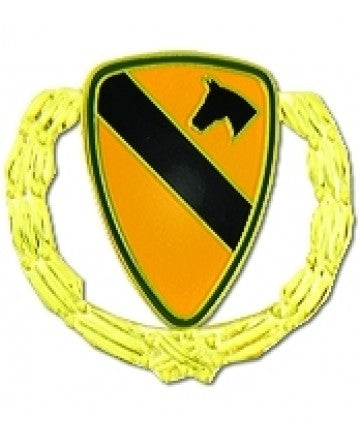 1st Cavalry Division with Wreath Pin - 15840 (1 1/8 inch)