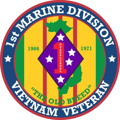 1st Marine Division Vietnam Veteran Decal
