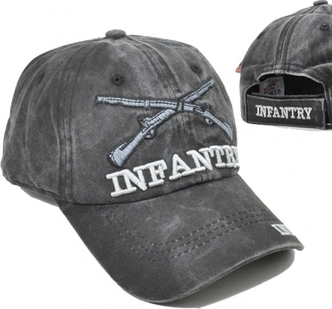 Infantry Branch Insignia Tonal Pigment Washed Cotton Men's Cap