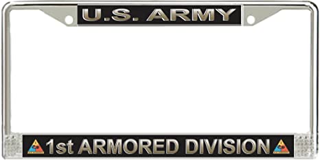 U.S Army 1st Armored Division Licence Plate Frame