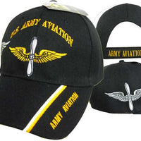 Army Aviation Cap 100% acrylic baseball cap. Official US Army Licensed Cap.