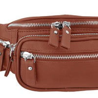 Compact Cowhide Leather Fanny Pack