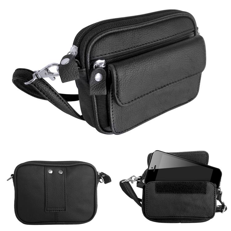 Compact Leather Utility Bag