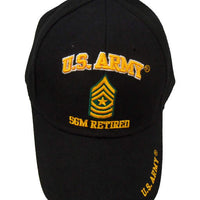 1384-CP-BLK. US Army SGM Retired Cap