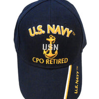 1680-CP-NBL. US Navy CPO Retired Cap