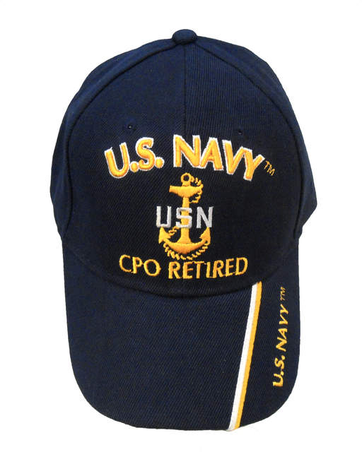 1680-CP-NBL. US Navy CPO Retired Cap