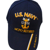 1681-CP-NBL. US Navy MCPO Retired Cap