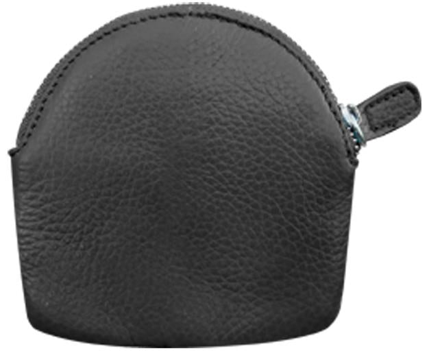 Black Leather Coin Purse