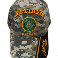 Retired Army Emblem Shadow Cap - Digital Camo