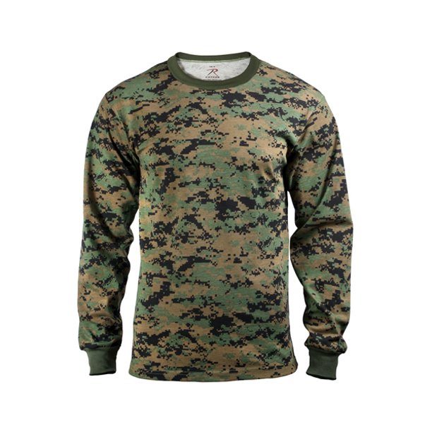 Digital Design Long Sleeve Camo Tee