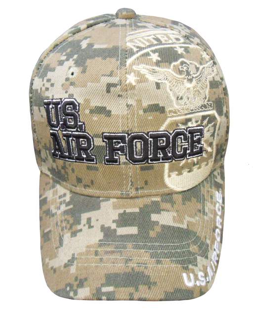 US Air Force Block Letter Shadow Cap - Digital Camo Hat