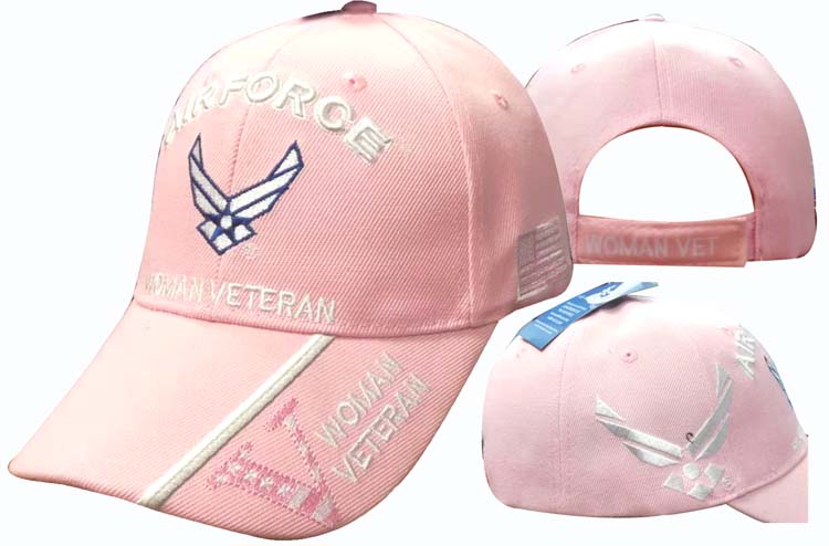 Air Force Women Veteran Pink Wings Cap