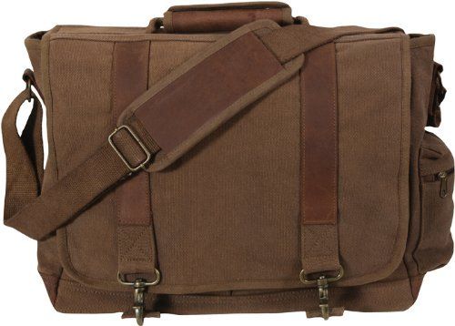 Vintage Military Pathfinder Canvas Messenger Shoulder Laptop Bag 9691 Rothco