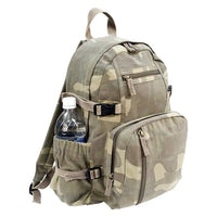 Rothco 9762-Vintage Canvas Compact 15x13.5x7 Woodland Camo Tactical Backpack