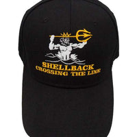 Shellback Crossing  The Line Cap - Black