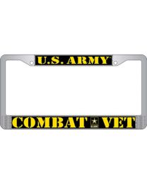 Army Combat Veteran License Plate Frame