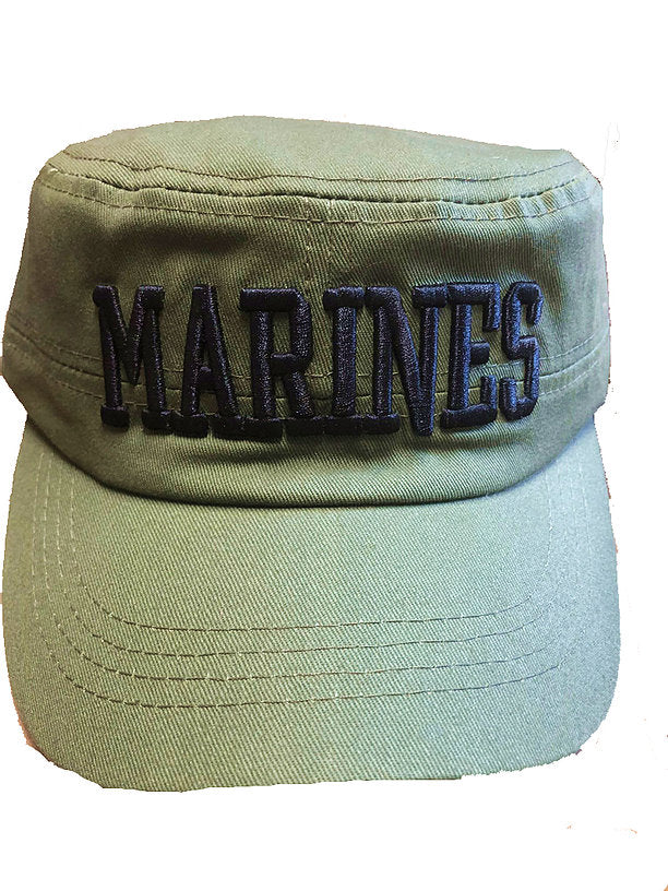 Marines Flat Top Embroidered Cap
