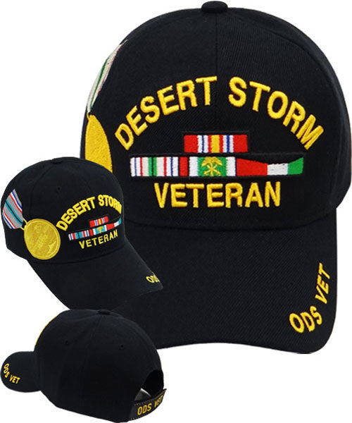 Desert Strom Veteran P.U. Leather Shadow Medal Cap