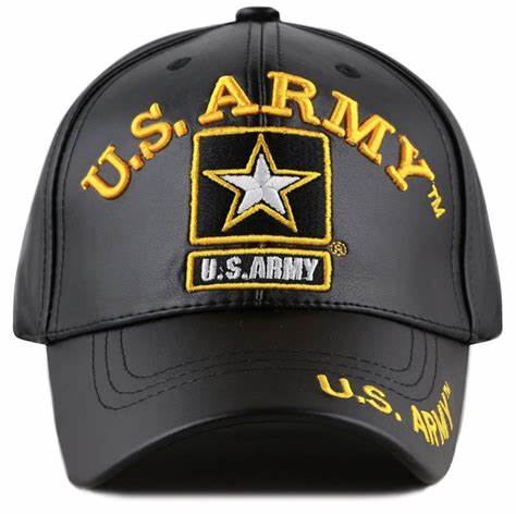 U.S. Army Star P.U. Leather Cap