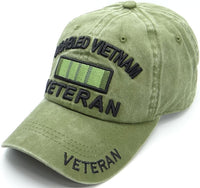 
              Disabled Vietnam Veteran Olive Green Cap
            