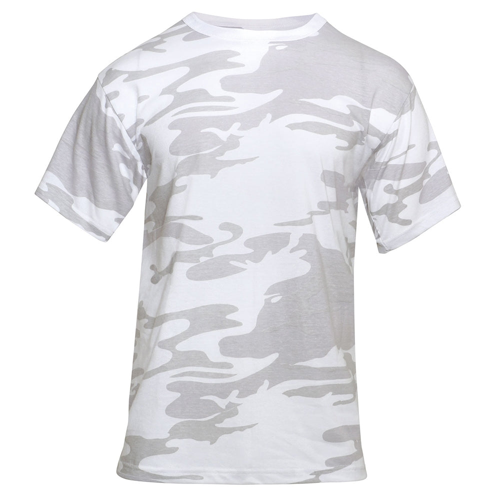 White Camoflauge short sleeve Tee Shirt