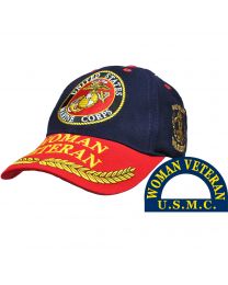 United Marine Corp Womens Veterans Cap-Women Warrior