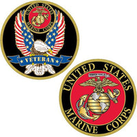 United States Marine Corp Veteran Challenge Coin