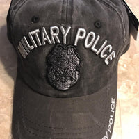 Military Police Black, Gray, subdued Cap