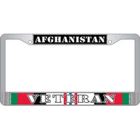 Afghanistan Veteran Licence Plate Frame (Chrome)