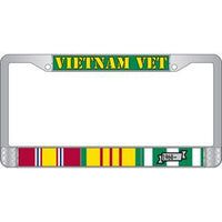 Vietnam Vet Chrome Automobile Licence Plate Frame