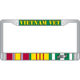 Vietnam Vet Chrome Automobile Licence Plate Frame