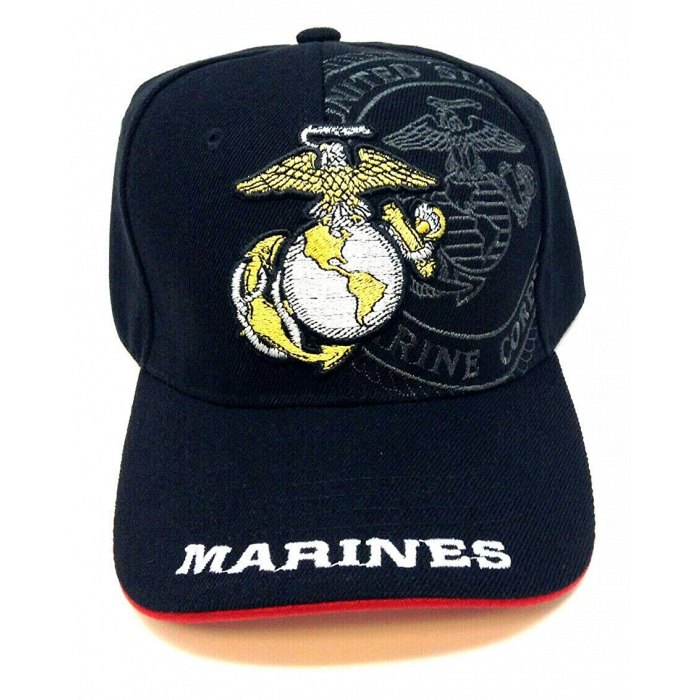United States Marines Corp Logo Black Cap