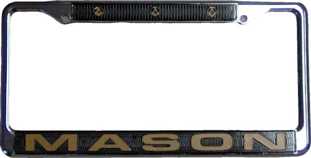 Mason License Plate Frame