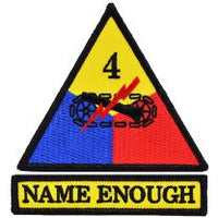 4th Armored Division Name Enough Patch