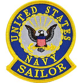 United States Navy Sailor Logo Patch 3 inch