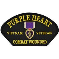 Purple Heart Vietnam Veteran Combat Wounded Patch