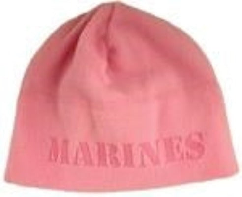 Pink Fleece Marines Beanie